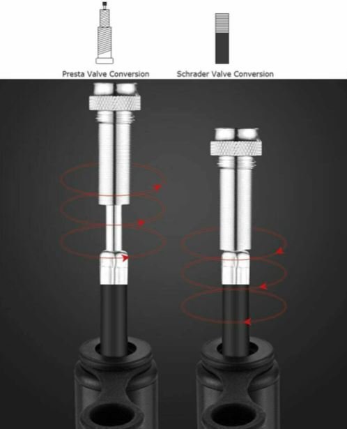 ROCKBROS HQ-52BK Pompka rowerowa do ramy 160 PSI