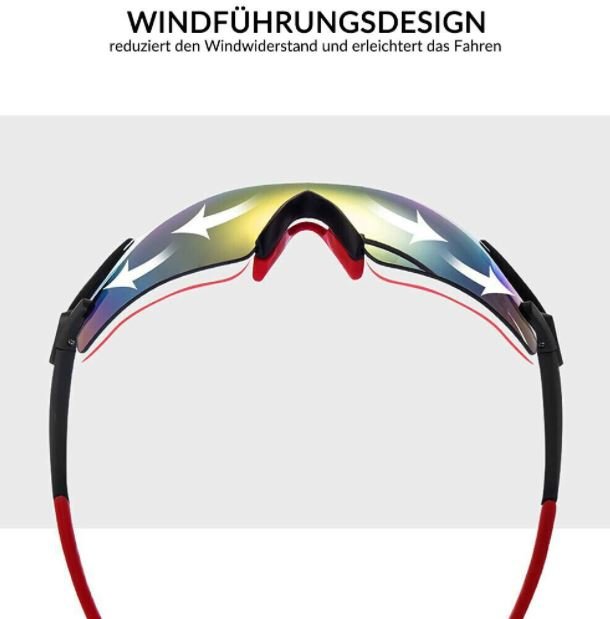 ROCKBROS Okulary przeciwsloneczne kolarskie bezramkowe z polaryzacja Okulary kolarskie UV400