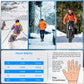 ROCKBROS Zimowe rękawice rowerowe do ekranu dotykowego ciepłe termiczne sportowe
